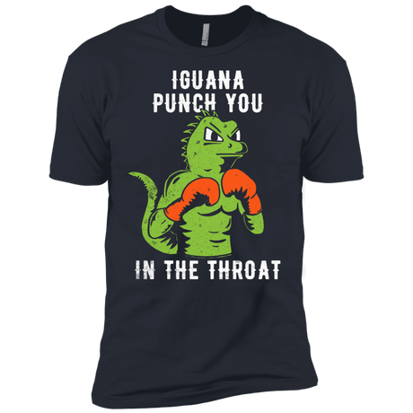 T-Shirts Indigo / X-Small Iguana Punch You Men's Premium T-Shirt