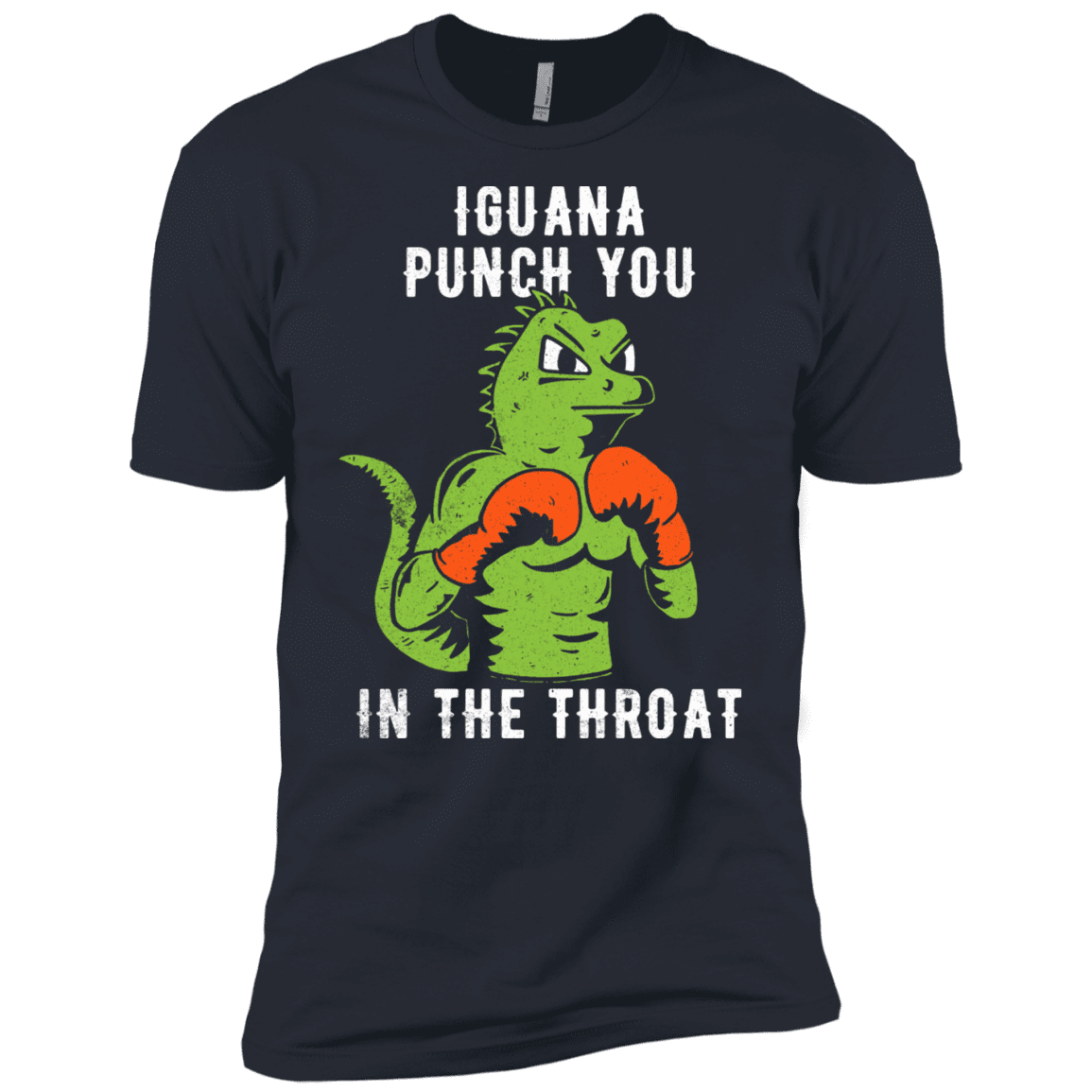 T-Shirts Indigo / X-Small Iguana Punch You Men's Premium T-Shirt