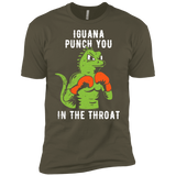 T-Shirts Military Green / X-Small Iguana Punch You Men's Premium T-Shirt