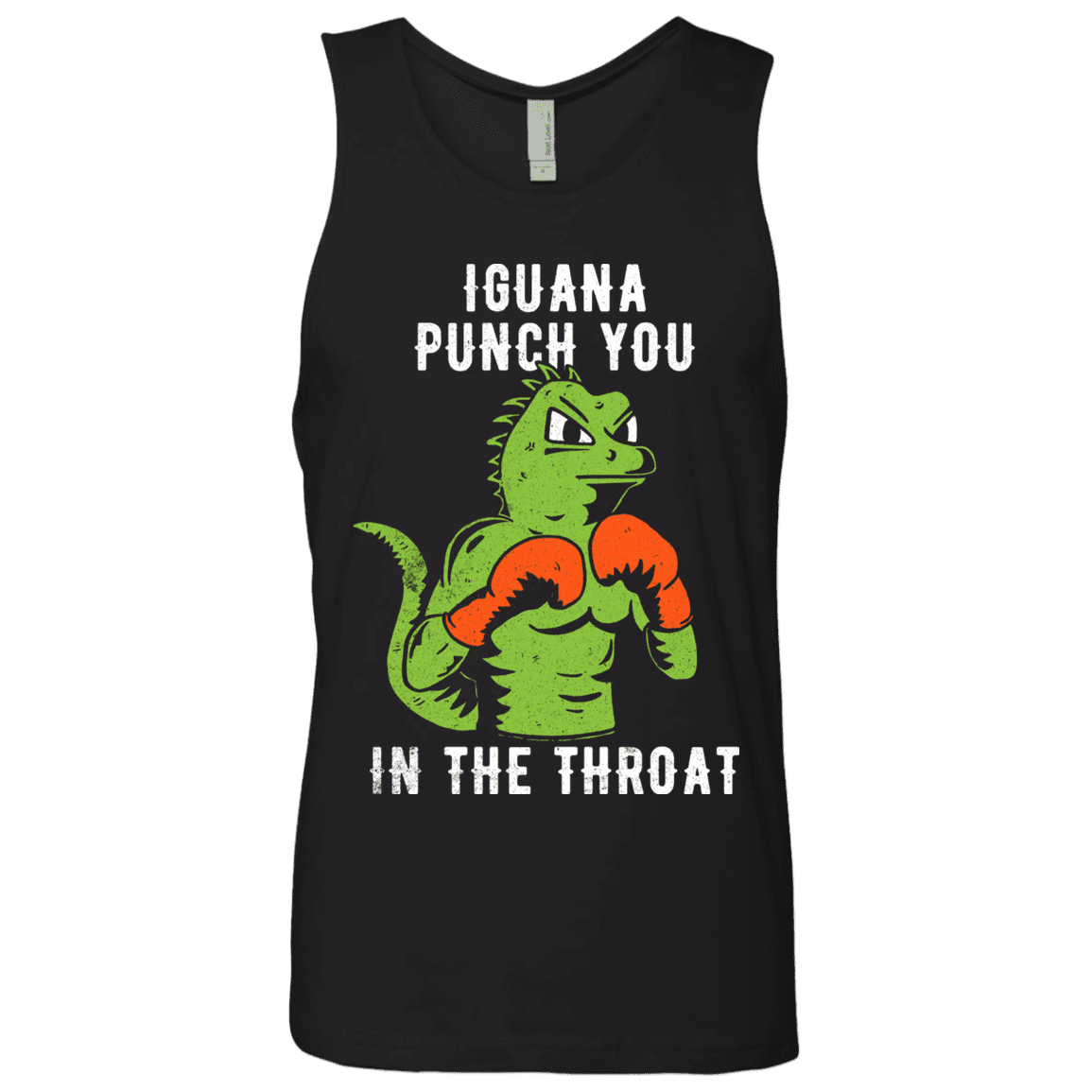 T-Shirts Black / S Iguana Punch You Men's Premium Tank Top