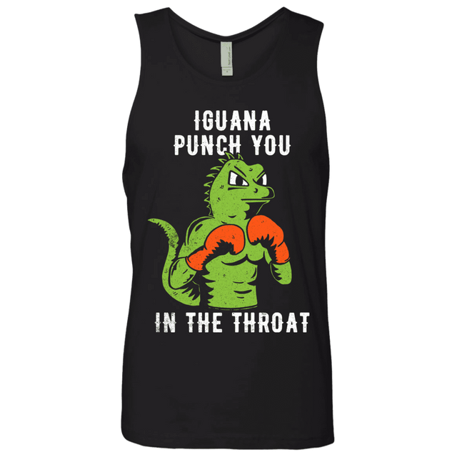 T-Shirts Black / S Iguana Punch You Men's Premium Tank Top