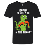 T-Shirts Black / X-Small Iguana Punch You Men's Premium V-Neck