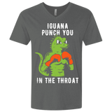 T-Shirts Heavy Metal / X-Small Iguana Punch You Men's Premium V-Neck