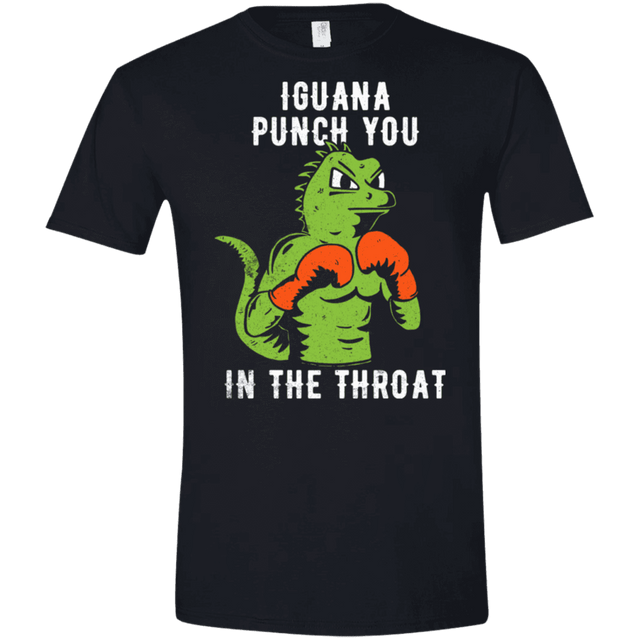 T-Shirts Black / X-Small Iguana Punch You Men's Semi-Fitted Softstyle
