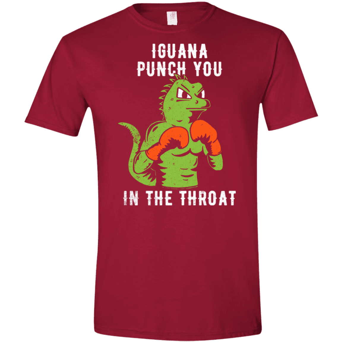 T-Shirts Cardinal Red / S Iguana Punch You Men's Semi-Fitted Softstyle