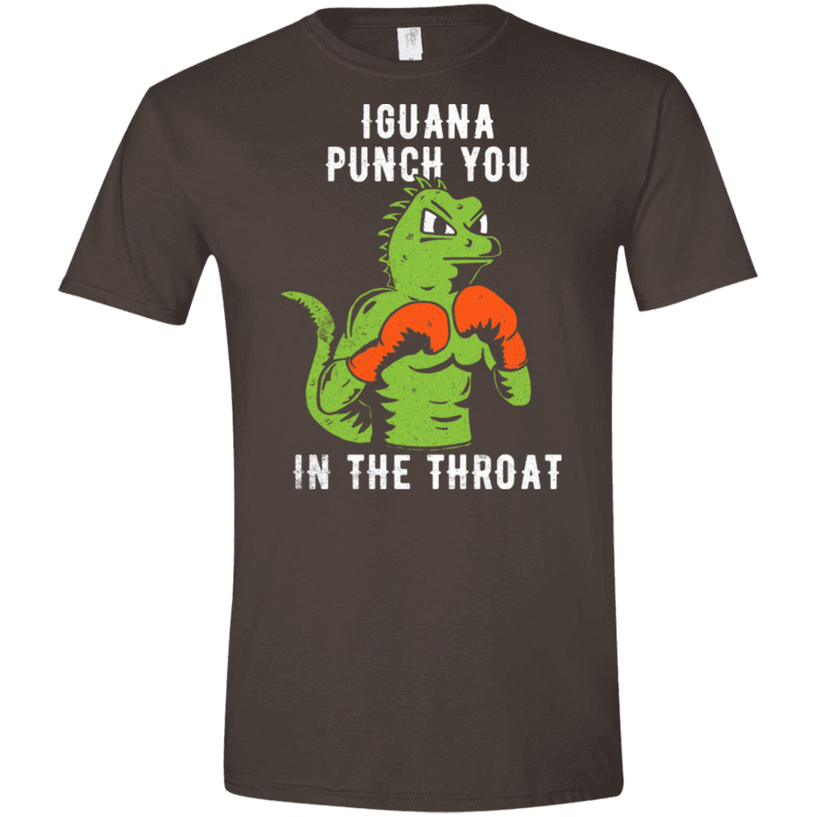 T-Shirts Dark Chocolate / S Iguana Punch You Men's Semi-Fitted Softstyle