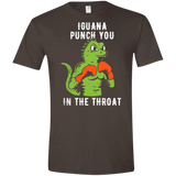 T-Shirts Dark Chocolate / S Iguana Punch You Men's Semi-Fitted Softstyle