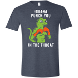 T-Shirts Heather Navy / S Iguana Punch You Men's Semi-Fitted Softstyle