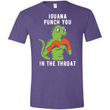 T-Shirts Heather Purple / S Iguana Punch You Men's Semi-Fitted Softstyle