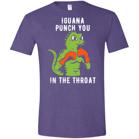 T-Shirts Heather Purple / S Iguana Punch You Men's Semi-Fitted Softstyle