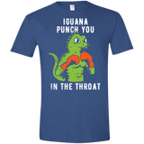 T-Shirts Heather Royal / X-Small Iguana Punch You Men's Semi-Fitted Softstyle