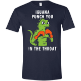 T-Shirts Navy / X-Small Iguana Punch You Men's Semi-Fitted Softstyle