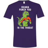 T-Shirts Purple / S Iguana Punch You Men's Semi-Fitted Softstyle