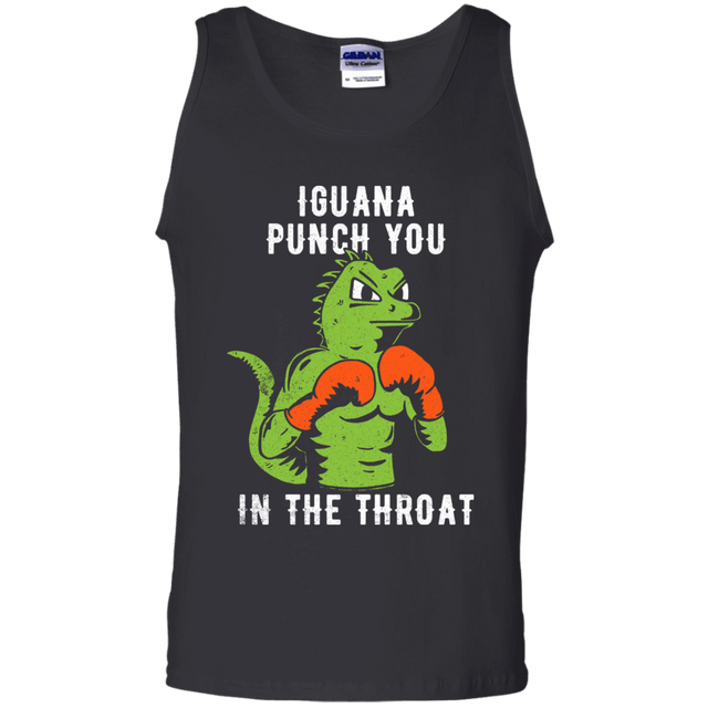 T-Shirts Black / S Iguana Punch You Men's Tank Top