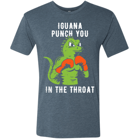 T-Shirts Indigo / S Iguana Punch You Men's Triblend T-Shirt