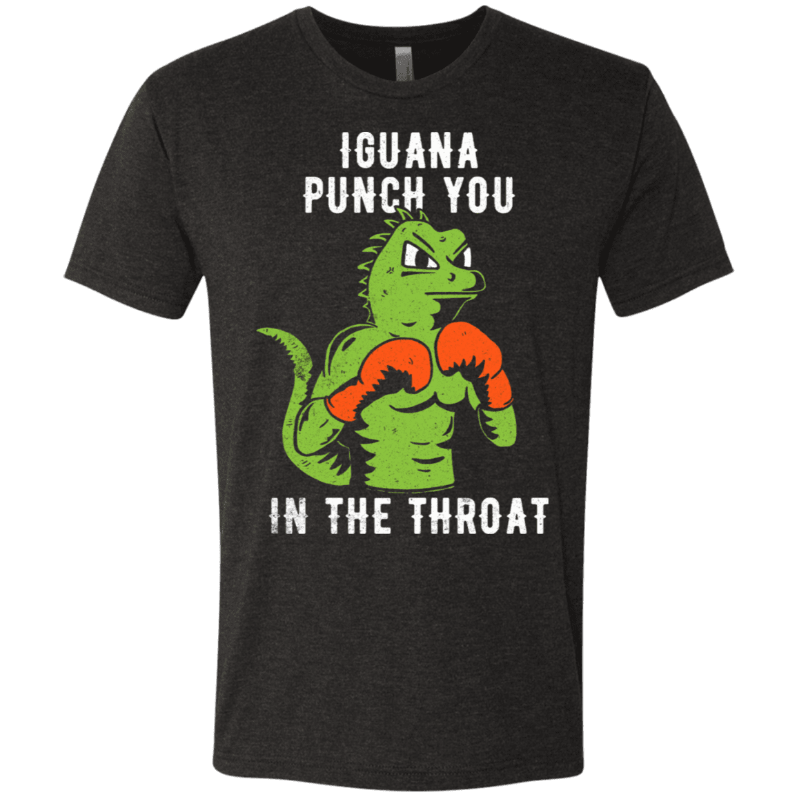 T-Shirts Vintage Black / S Iguana Punch You Men's Triblend T-Shirt