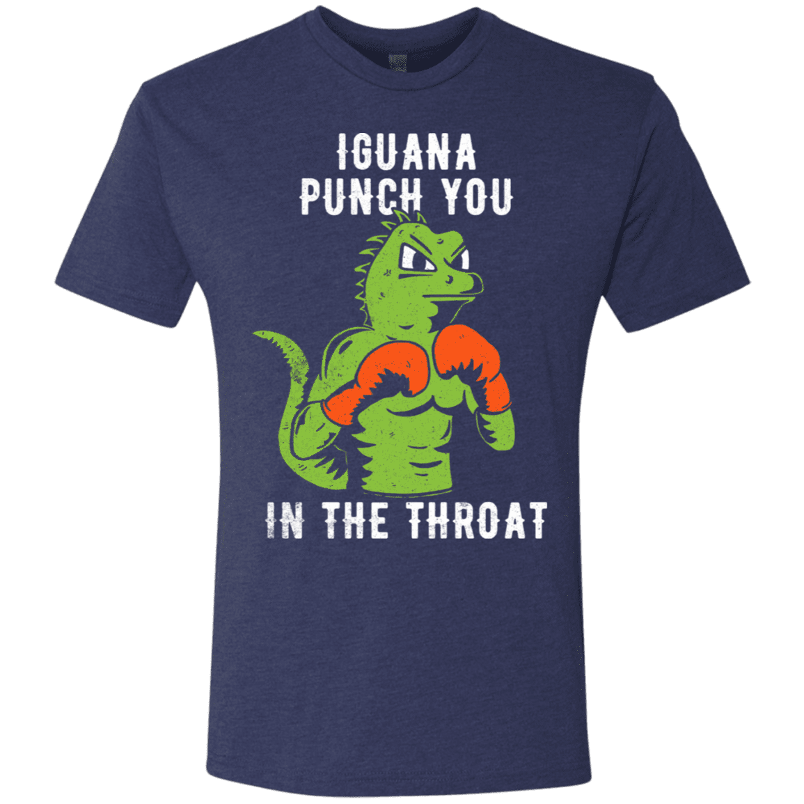 T-Shirts Vintage Navy / S Iguana Punch You Men's Triblend T-Shirt