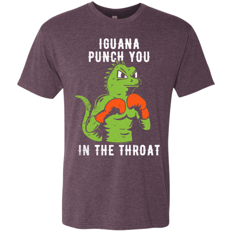 T-Shirts Vintage Purple / S Iguana Punch You Men's Triblend T-Shirt