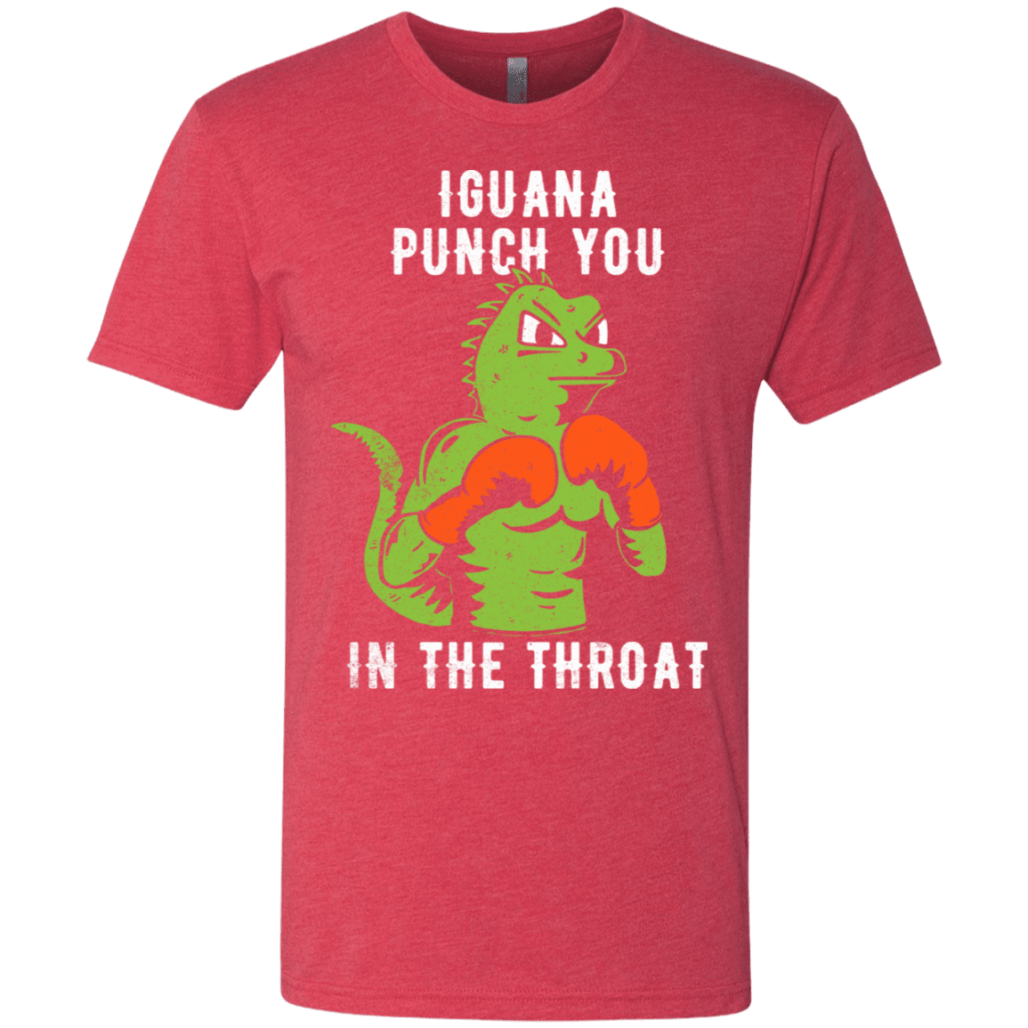 T-Shirts Vintage Red / S Iguana Punch You Men's Triblend T-Shirt