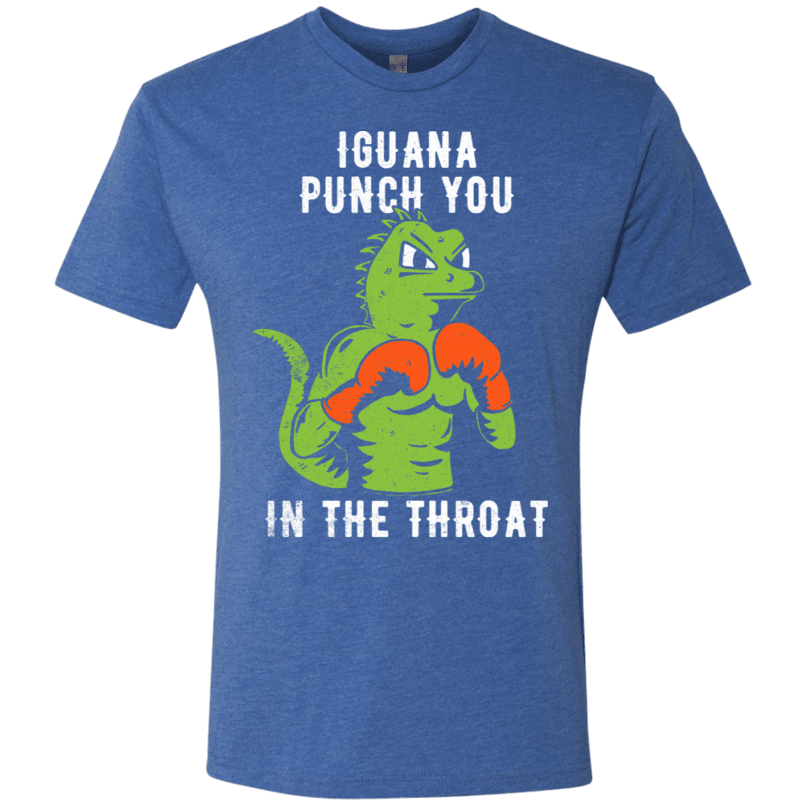 T-Shirts Vintage Royal / S Iguana Punch You Men's Triblend T-Shirt