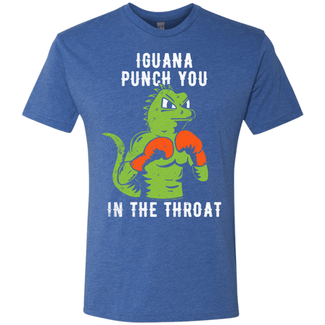 T-Shirts Vintage Royal / S Iguana Punch You Men's Triblend T-Shirt