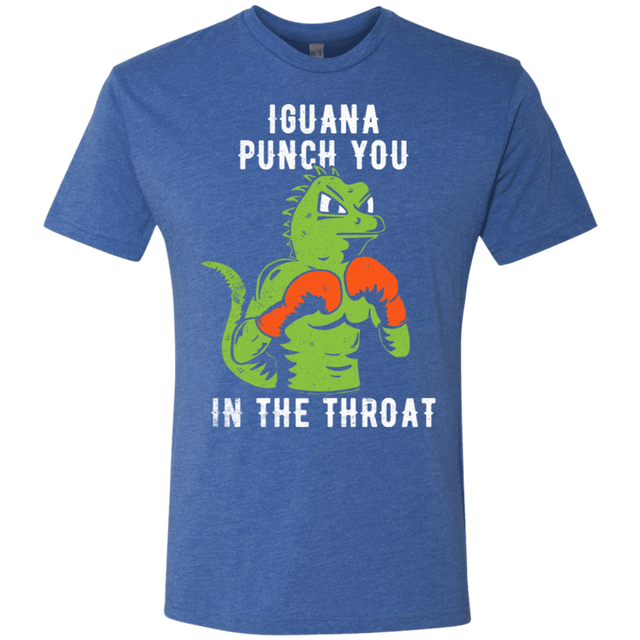 T-Shirts Vintage Royal / S Iguana Punch You Men's Triblend T-Shirt