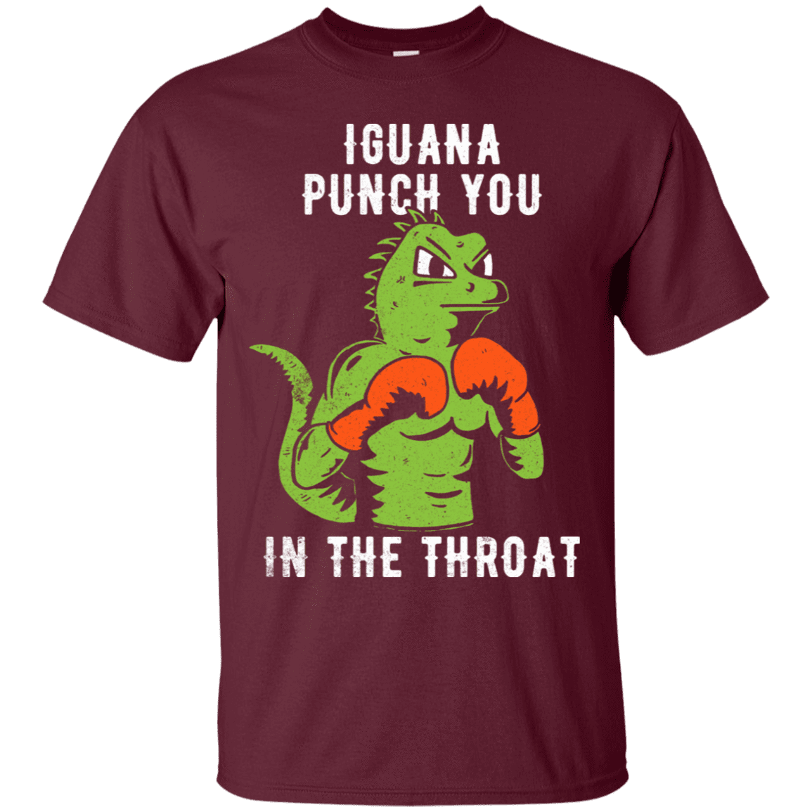 T-Shirts Maroon / S Iguana Punch You T-Shirt