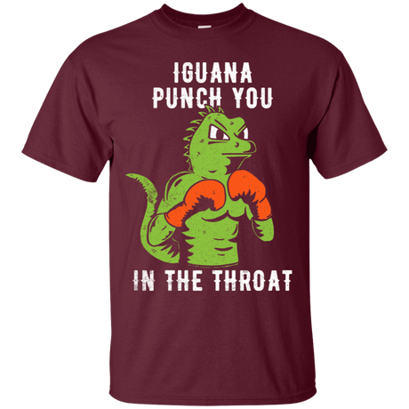 T-Shirts Maroon / S Iguana Punch You T-Shirt