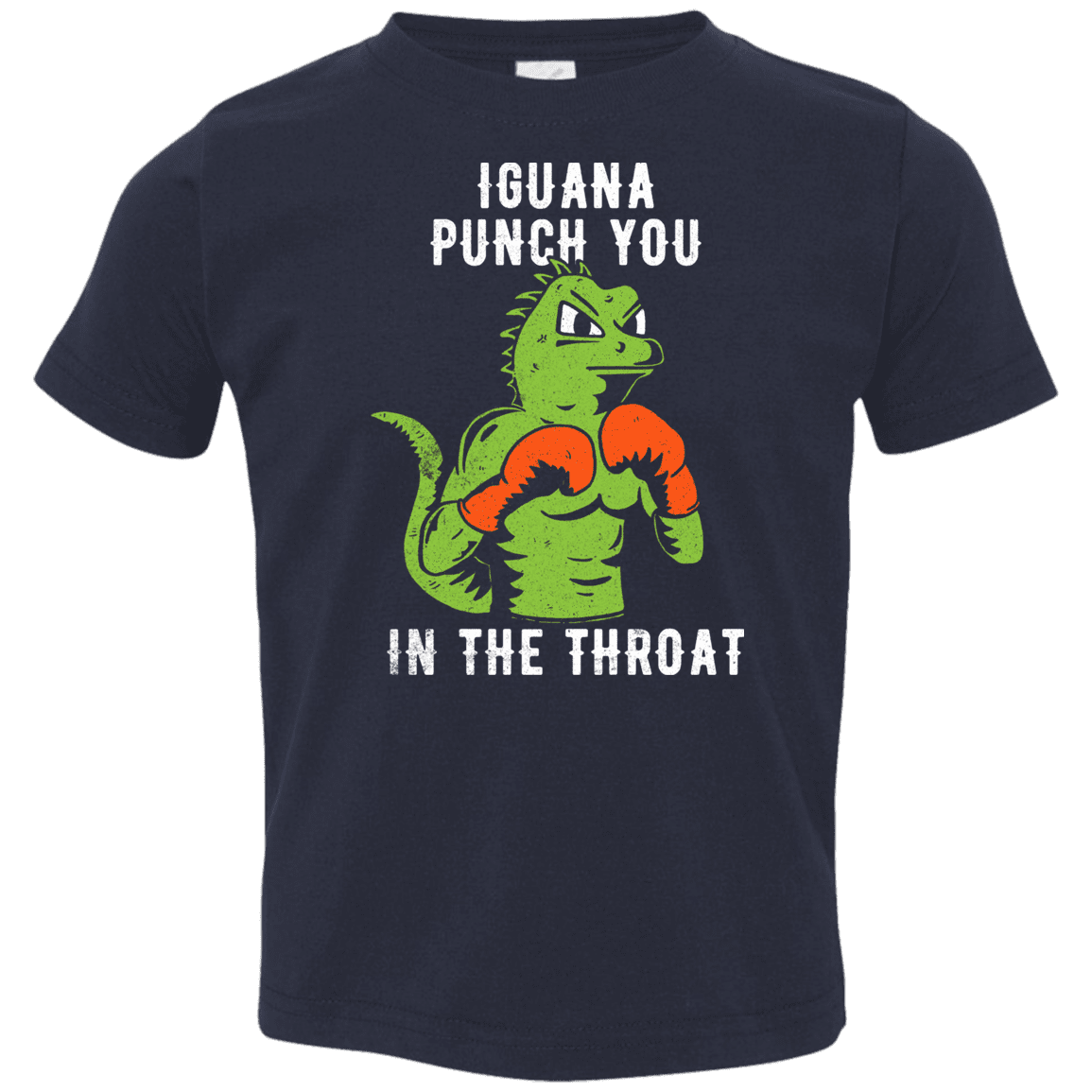 T-Shirts Navy / 2T Iguana Punch You Toddler Premium T-Shirt