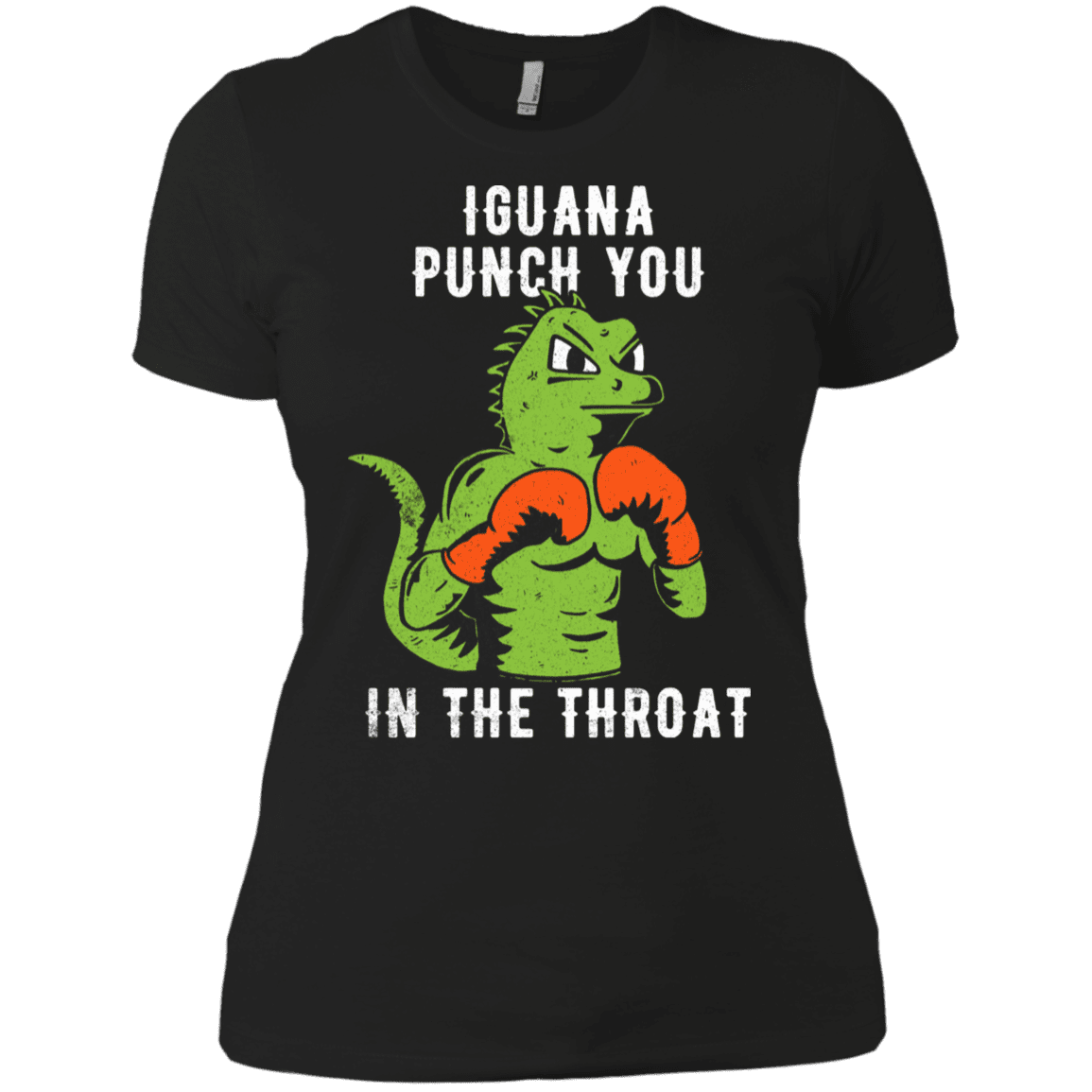 T-Shirts Black / X-Small Iguana Punch You Women's Premium T-Shirt