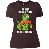 T-Shirts Dark Chocolate / X-Small Iguana Punch You Women's Premium T-Shirt