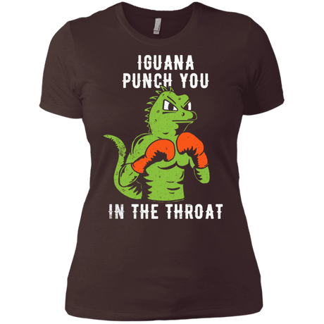 T-Shirts Dark Chocolate / X-Small Iguana Punch You Women's Premium T-Shirt