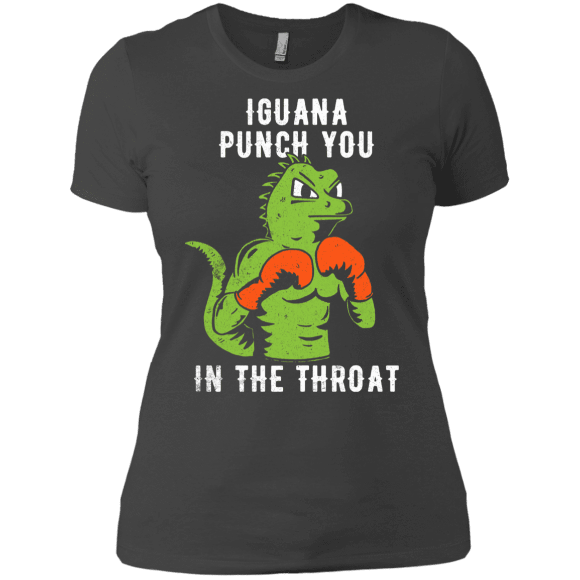 T-Shirts Heavy Metal / X-Small Iguana Punch You Women's Premium T-Shirt