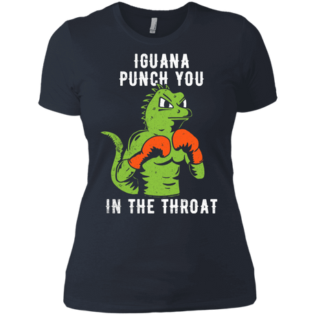 T-Shirts Indigo / X-Small Iguana Punch You Women's Premium T-Shirt