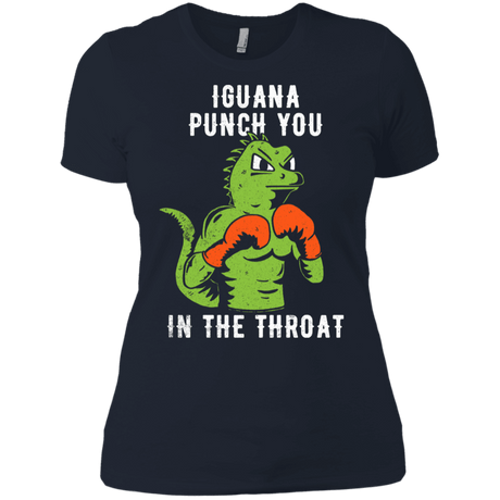 T-Shirts Midnight Navy / X-Small Iguana Punch You Women's Premium T-Shirt
