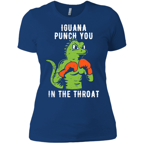 T-Shirts Royal / X-Small Iguana Punch You Women's Premium T-Shirt
