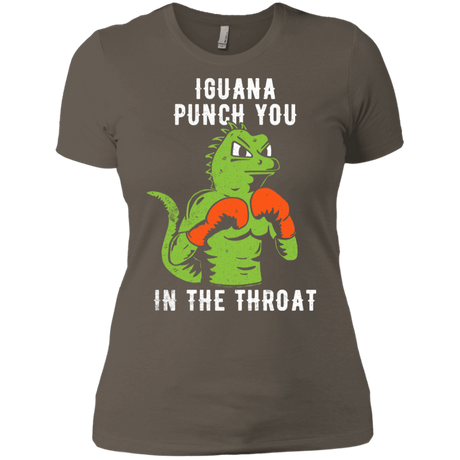 T-Shirts Warm Grey / X-Small Iguana Punch You Women's Premium T-Shirt