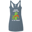 T-Shirts Indigo / X-Small Iguana Punch You Women's Triblend Racerback Tank