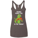 T-Shirts Macchiato / X-Small Iguana Punch You Women's Triblend Racerback Tank