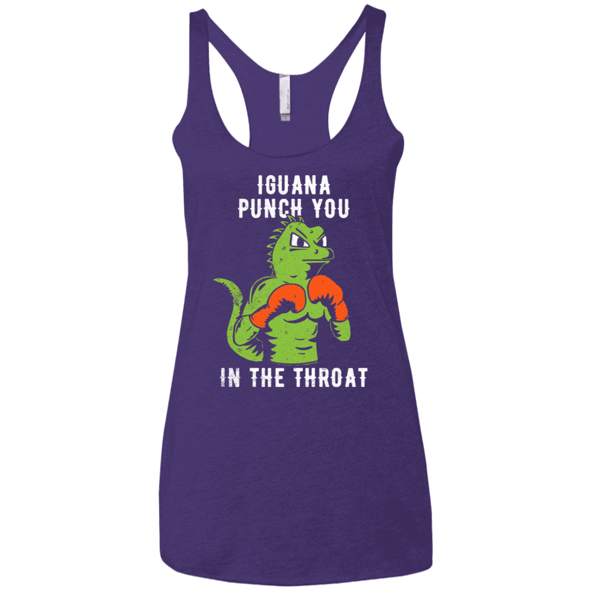 T-Shirts Purple Rush / X-Small Iguana Punch You Women's Triblend Racerback Tank