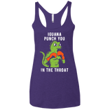 T-Shirts Purple Rush / X-Small Iguana Punch You Women's Triblend Racerback Tank