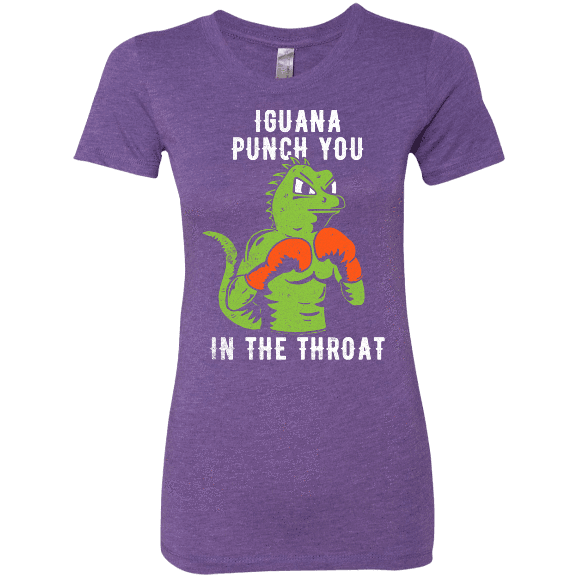T-Shirts Purple Rush / S Iguana Punch You Women's Triblend T-Shirt