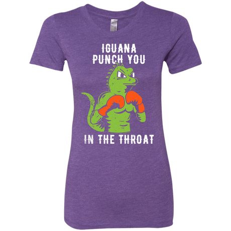 T-Shirts Purple Rush / S Iguana Punch You Women's Triblend T-Shirt