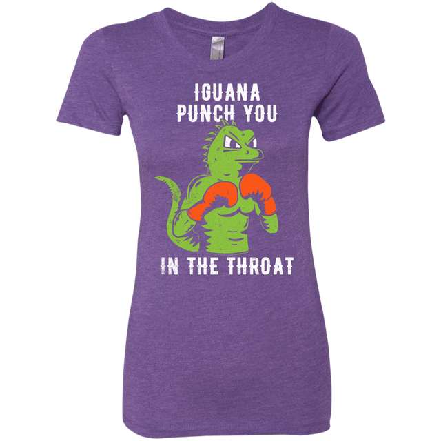 T-Shirts Purple Rush / S Iguana Punch You Women's Triblend T-Shirt