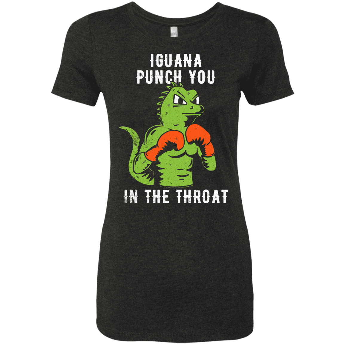 T-Shirts Vintage Black / S Iguana Punch You Women's Triblend T-Shirt