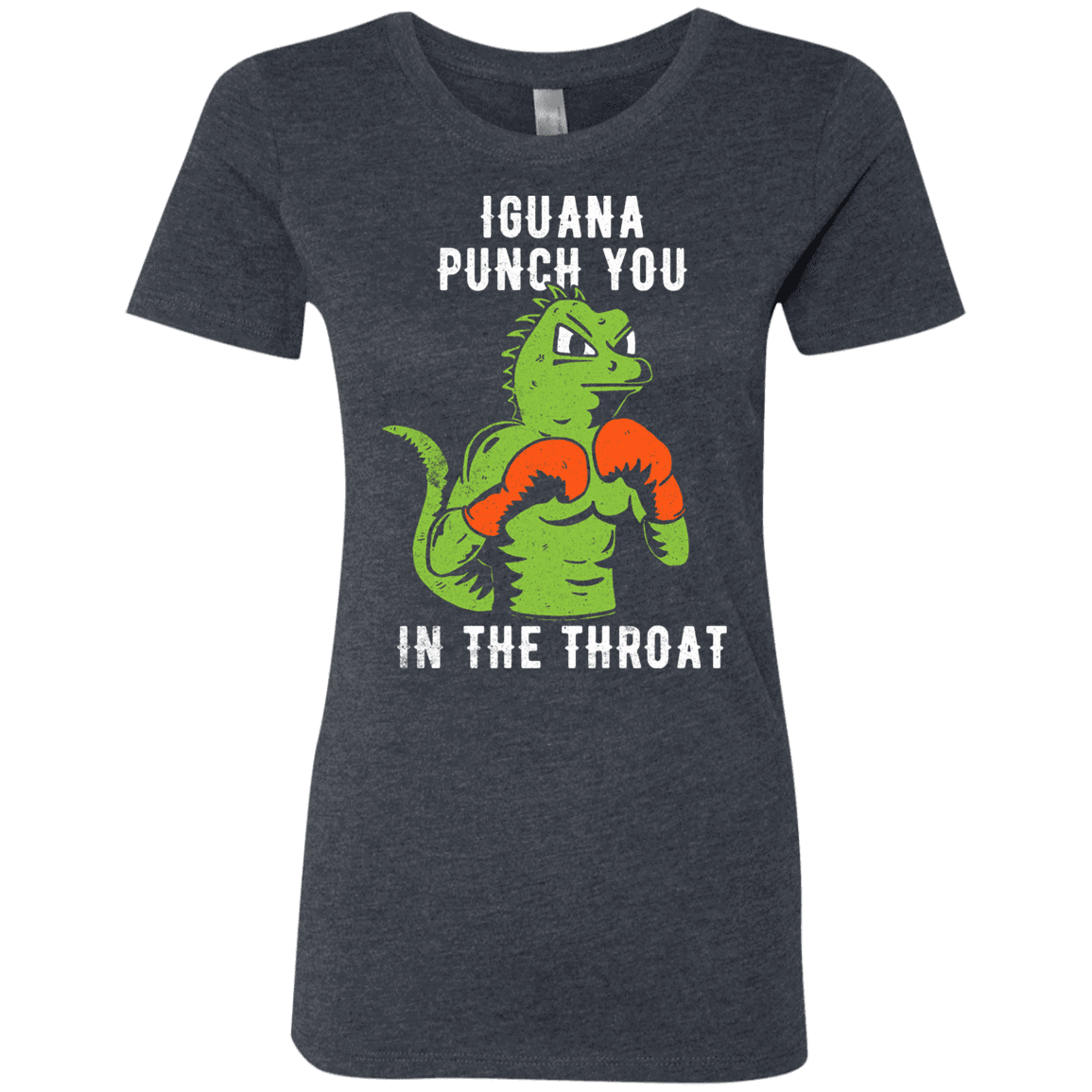 T-Shirts Vintage Navy / S Iguana Punch You Women's Triblend T-Shirt