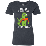 T-Shirts Vintage Navy / S Iguana Punch You Women's Triblend T-Shirt