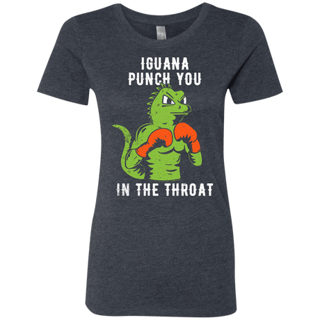 T-Shirts Vintage Navy / S Iguana Punch You Women's Triblend T-Shirt