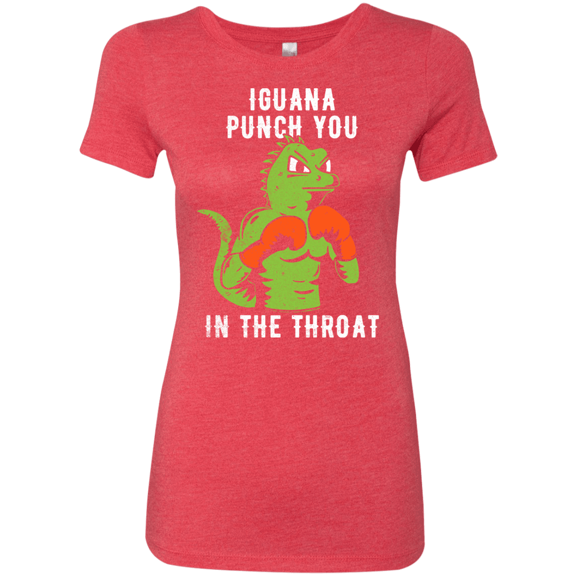 T-Shirts Vintage Red / S Iguana Punch You Women's Triblend T-Shirt