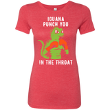 T-Shirts Vintage Red / S Iguana Punch You Women's Triblend T-Shirt